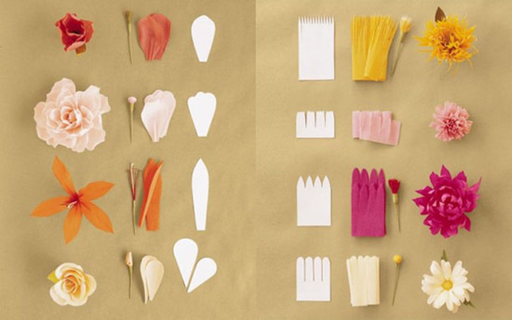 Простые цветы из гофрированной бумаги: делаем легко с конфетами