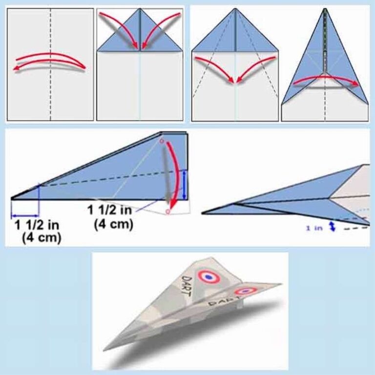 Как сделать самолетик из бумаги а4 который далеко летает и легко делается поэтапно фото
