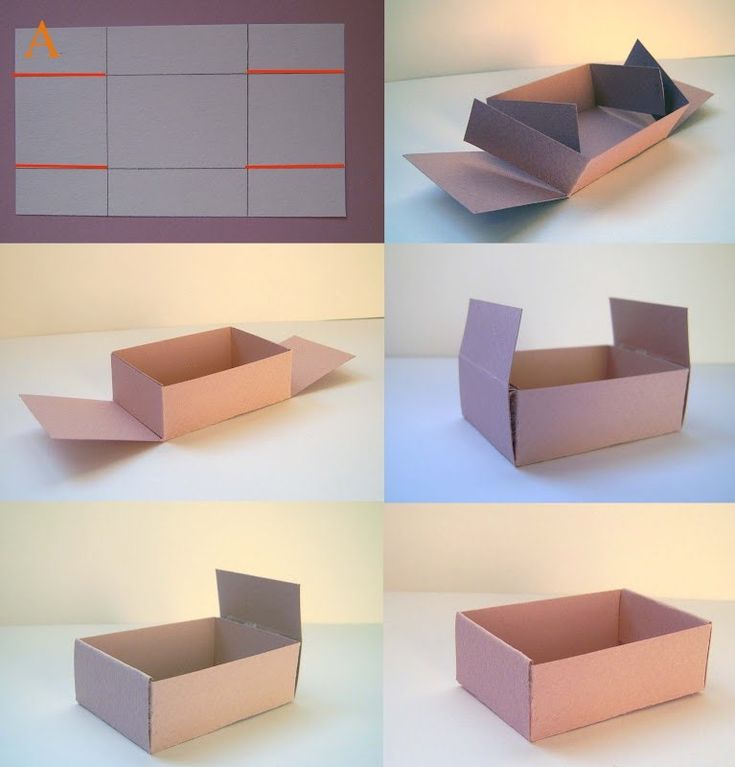 Бумажные коробочки своими руками